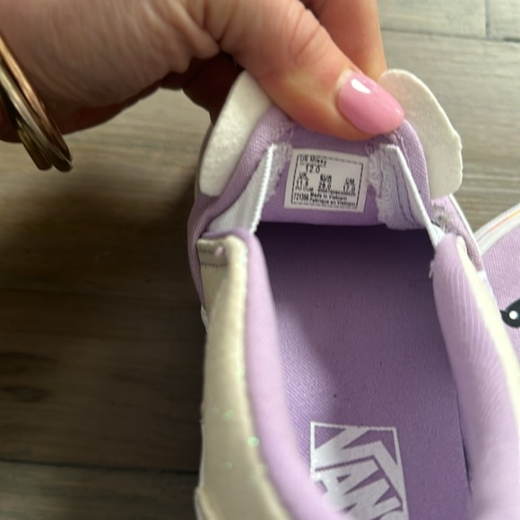 Unicorn Purple Vans Slip Ons Size 12 - Picture 5 of 5
